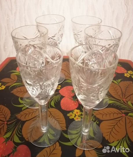 Фужеры и стопки хрусталь СССР