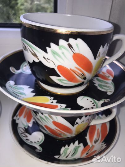 Чайная пара Вербилки ссср,фарфор