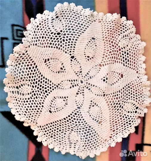 Ажурные салфетки, вышитые крючком