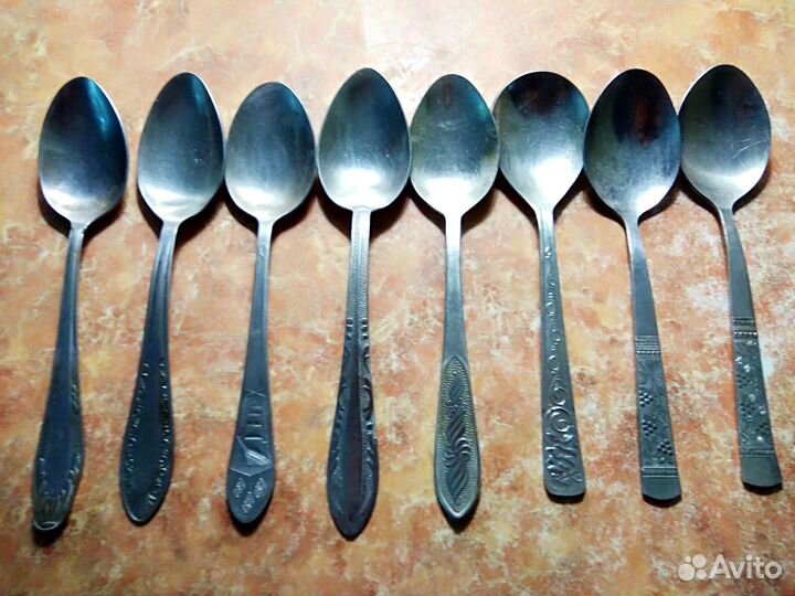 Нержавейка-столовые,чайные ложки,ножи,мельхиор-3