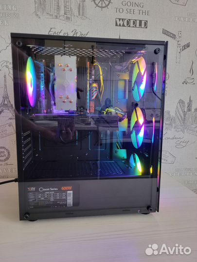 Современный пк Intel 12100f/16Гб/Rx580 8Гб/M.2 512