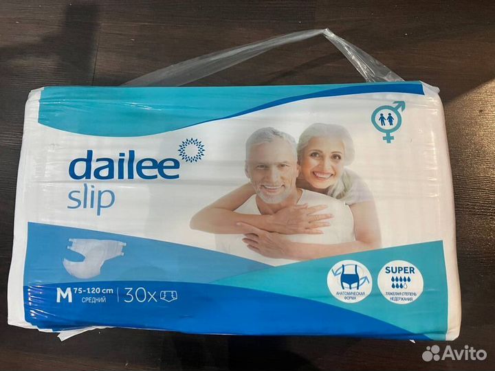 Памперсы для взрослых размер M по 30 штук
