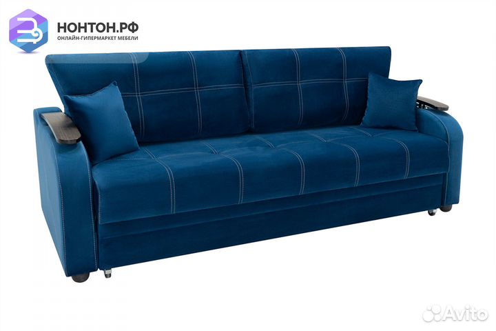 Диван еврокнижка Турин синий
