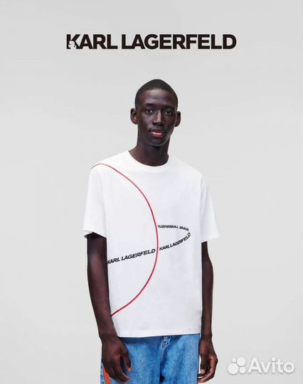 S- XL Новая футболка karl lagerfeld оригинал