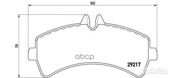 Колодки тормозные дисковые зад P50060 Brembo