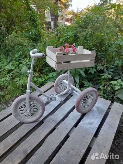 Подставка для цветов декоративный велосипед