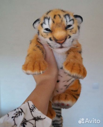 Тигренок мягкая игрушка на заказ ручной работы