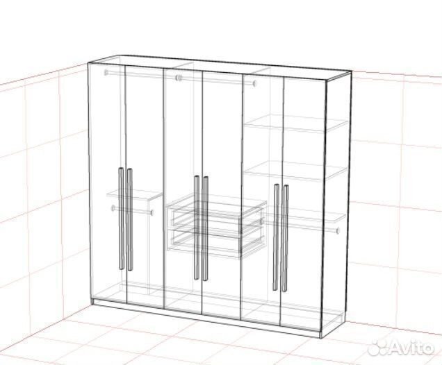 Премиум Шкаф из Эггера и фурнитуры блюм