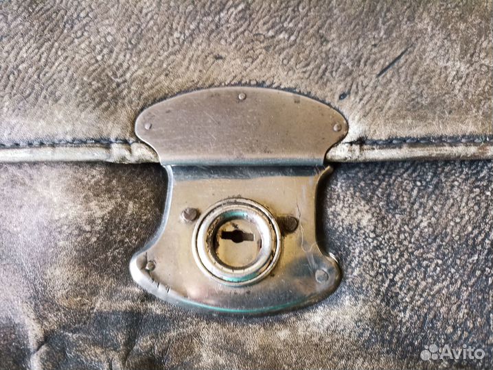 Портфель - папка. Завод Штамп. Кожа. Ранний СССР