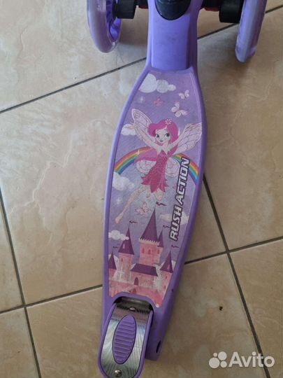 Самокат детский трехколесный бу