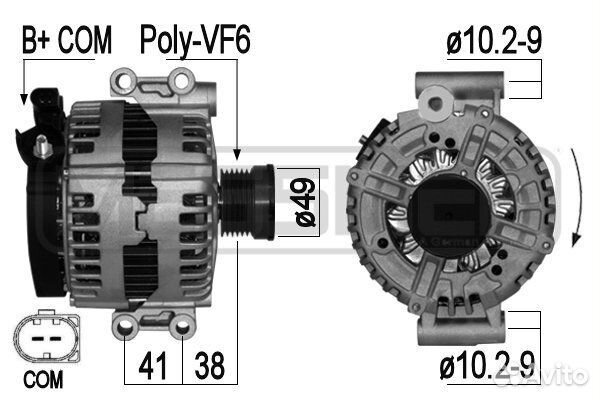 Генератор 14V 180A