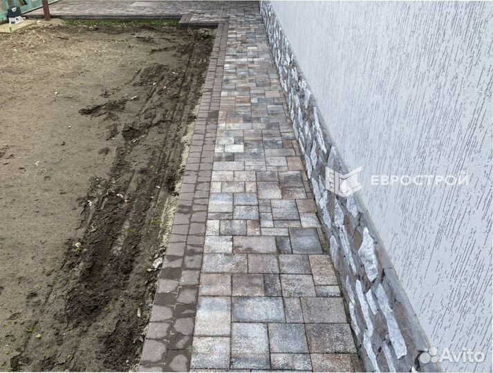 Тротуарная плитка с укладкой под ключ