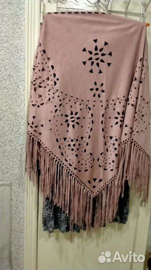 Косынка замшевоя