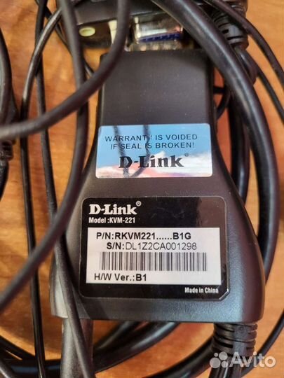 KVM переключатель D-Link KVM-221