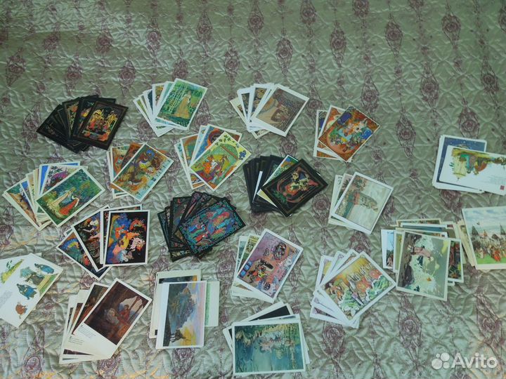 Наборы открыток СССР на тему сказки 360шт