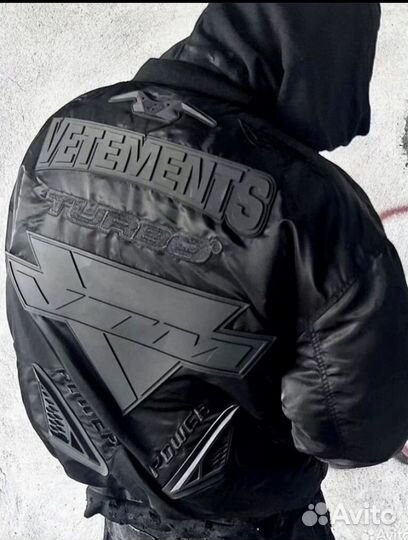 Vetements Blackout Racing бомбер куртка