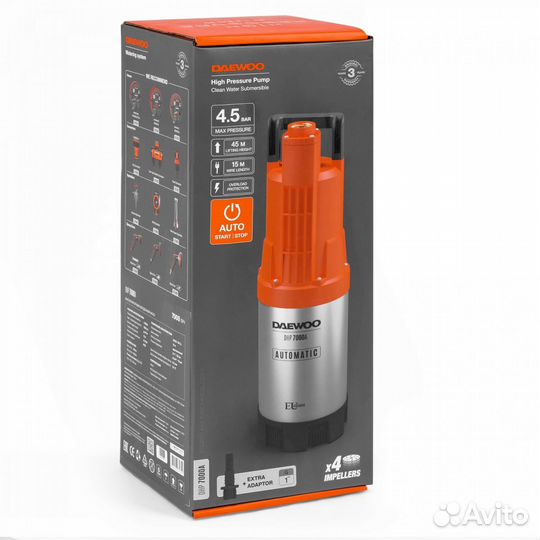 Насос колодезный daewoo DHP 7000A высоконапорный