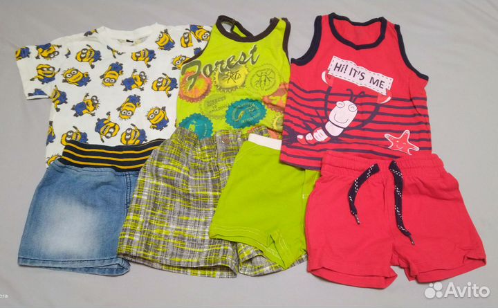 Пакет летней одежды для мальчика 80 - 86