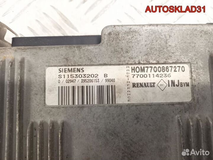 Блок эбу Renault Clio 1.6 K7M G745 7700114236