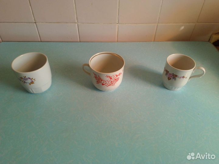 Чайные пары и бокалы большой выбор СССР