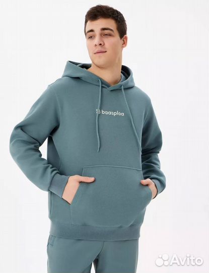 Толстовка baasploa Зелёная без начёса