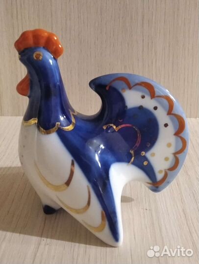 Фарфоровые Петушок-солонка, Рыба, Львёнок, СССР