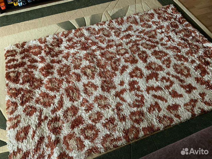 Ковер турецкий с крупным ворсом+2 коврика