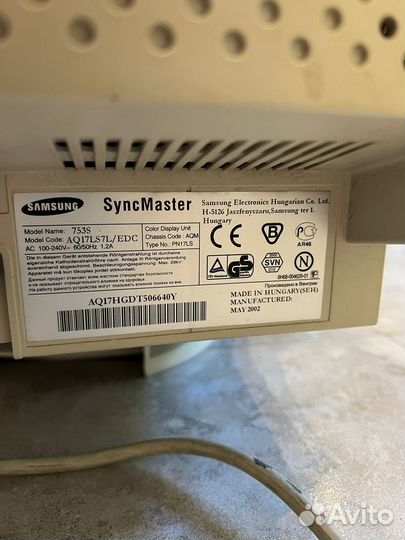 Монитор Samsung SyncMaster 753S (AQ17LS7L/EDC)