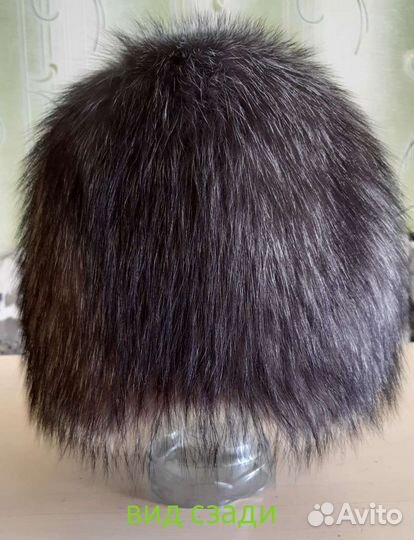 Шапка песцовая (вязаная основа)