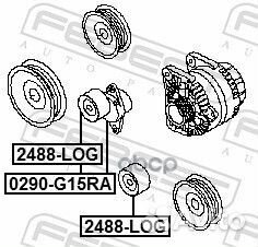 Натяжитель ремня nissan almera G15RA 2012- 0290