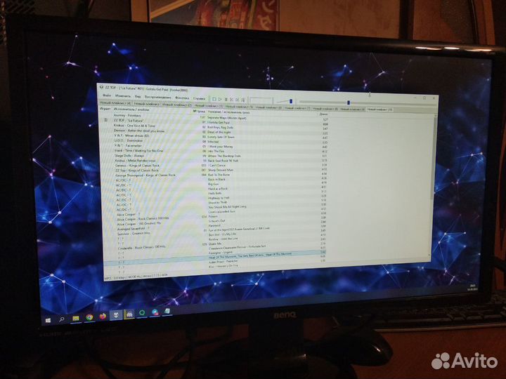 Benq GL2460HM, монитор с колонками, экран