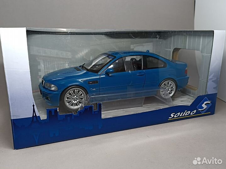 BMW M3 E 46, 2000 год Solido 1:18