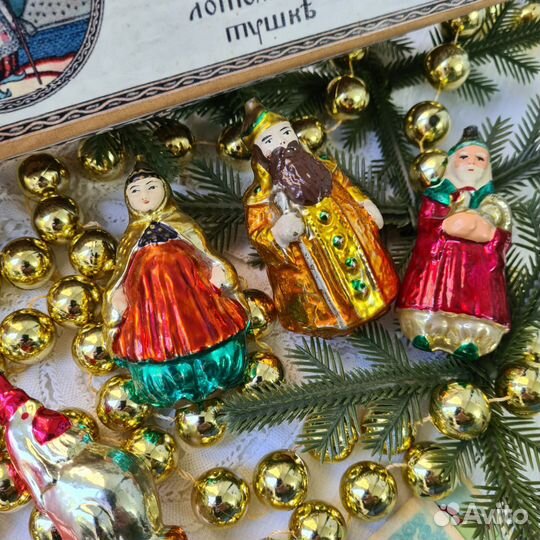 Елочные игрушки СССР сказка о золотом петушке