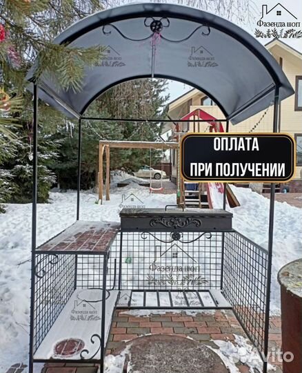 Мангал с крышей