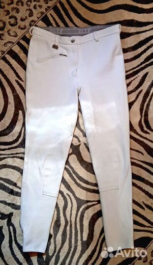 Бриджи для верховой езды белые ELT