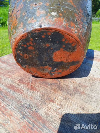 Глиняная Корчага Горшок Для Хранения Пищи 19в