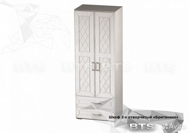 Шкаф Британика двухстворчатый