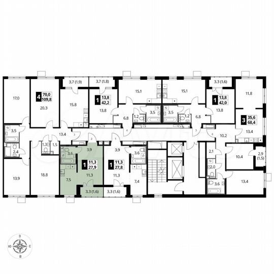 Квартира-студия, 28 м², 15/15 эт.