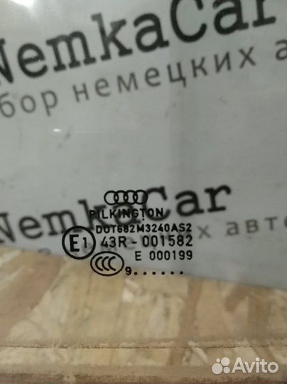 Стекло заднее левое Audi A4 B8 B8 седан 2.0 caeb