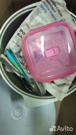 Всё для дома, посуды, весы, коробка вещей