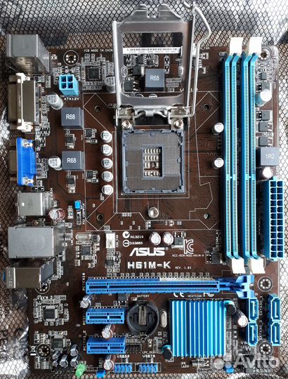 Материнская плата asus H61M-K LGA1155