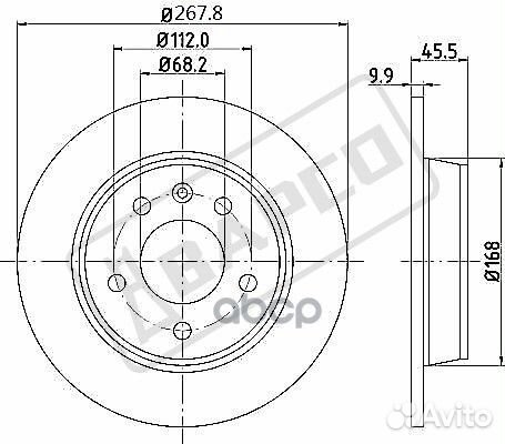 Тормозной диск невентилируемый BD0467 bapco