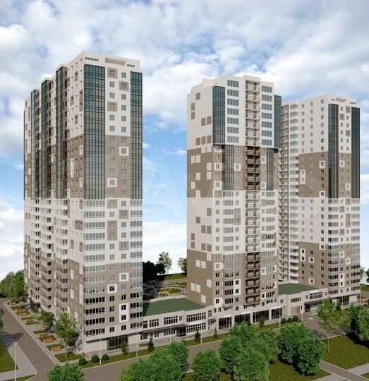 1-к. квартира, 57,3 м², 22/27 эт.