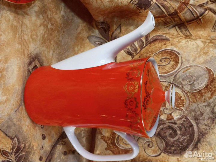 Сервиз кофейный Wloclawek Porcelana Польша винтаж