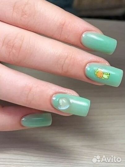 Маникюр наращивание ногтей