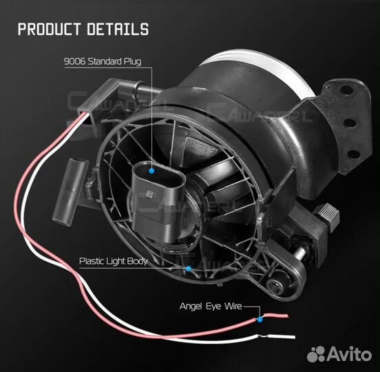 LED птф бмв Е60 Е61 Е63 Е90 Е46 angel eyes