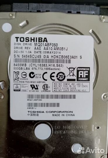 Жесткие диски бу для ноутбуков