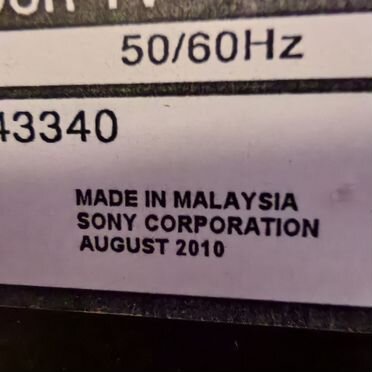 Телевизор sony bravia LCD colour TV, Малайзия