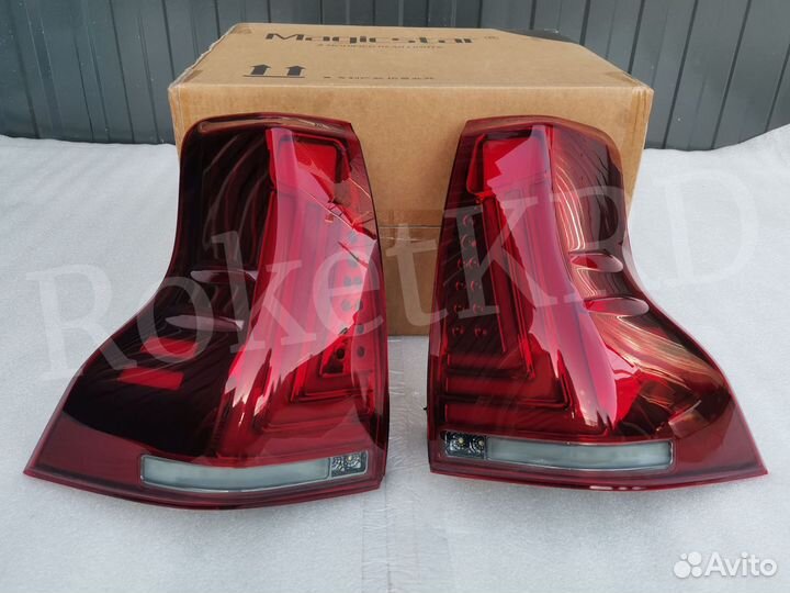 Задние фонари Prado 150 09-2017 год Красные