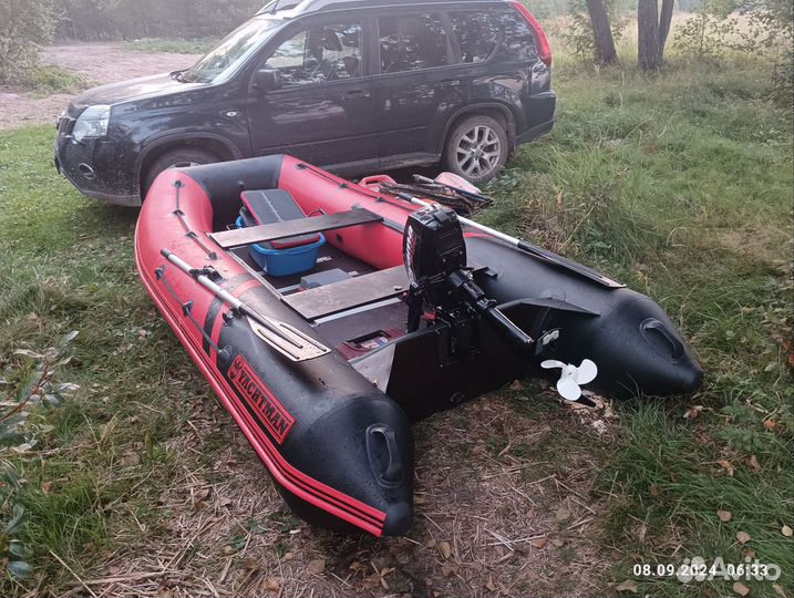 Надувная лодка пвх бу с мотором